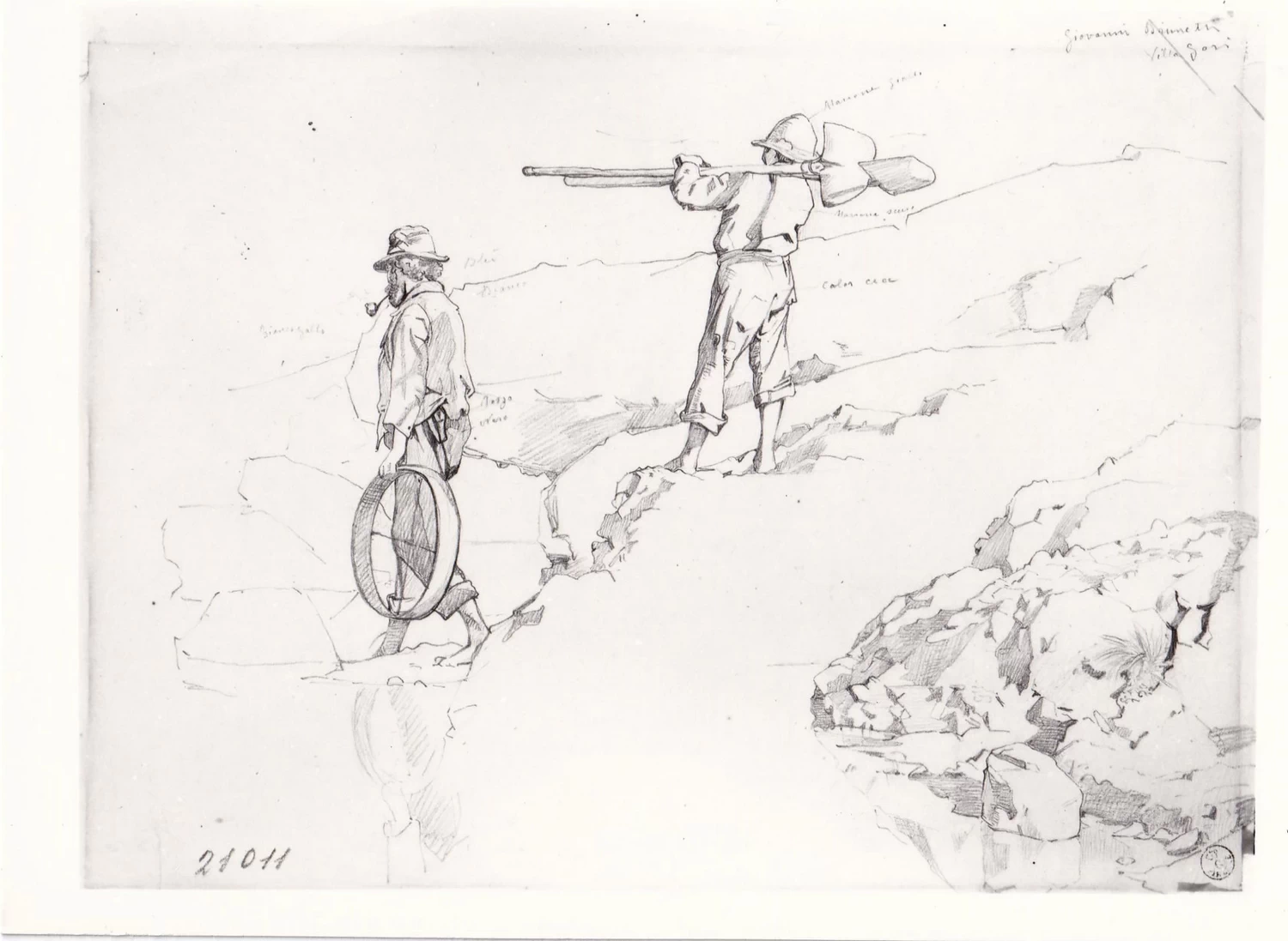 Studio per il quadro 'I Renaioli' - Gallerie degli Uffizi, Firenze